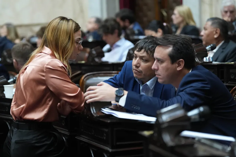 Fernanda Ávila, Fernando Monguillot y Sebastián Nóblega, diputados del bloque Elijo Catamarca.