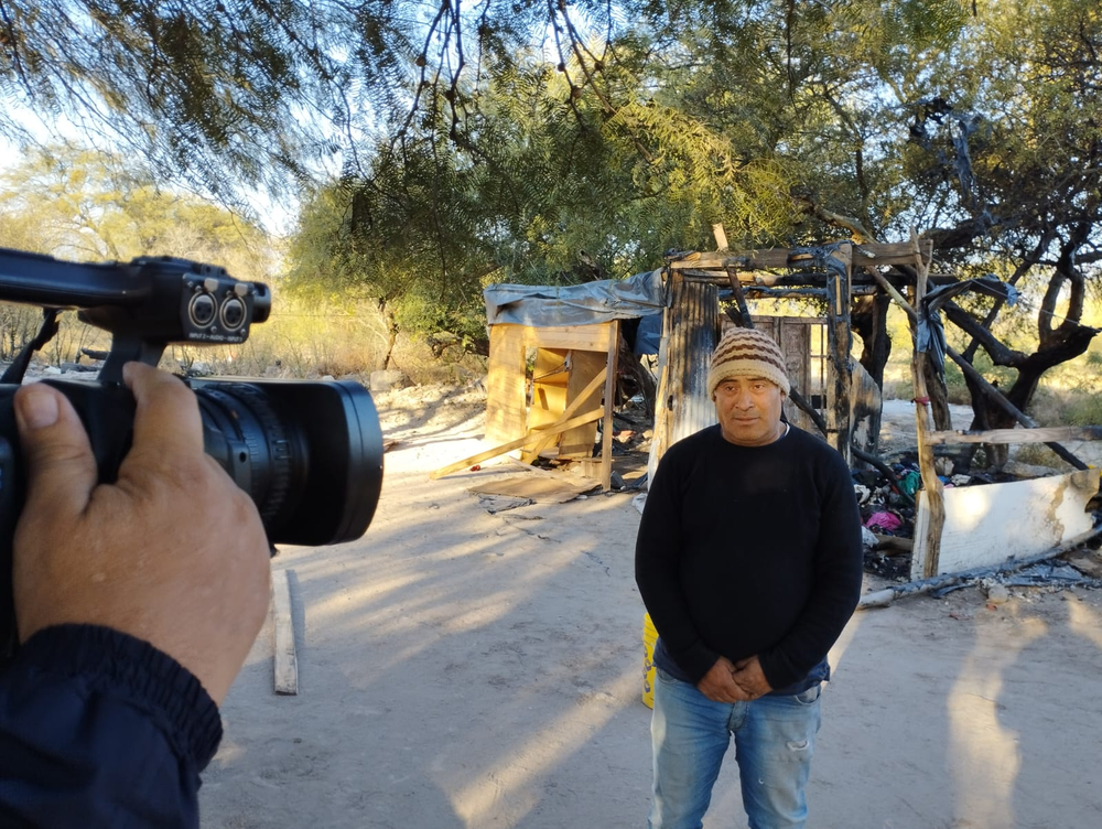 Angustia. Fabián es un obrero de la construcción y necesita ayuda para su familia.&nbsp;