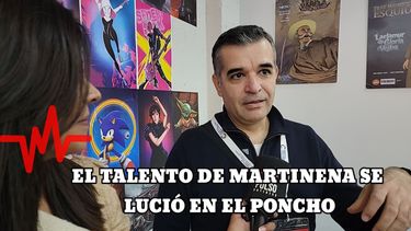 El talento de Martinena se lució en el Poncho