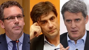 Guido Sandleris, Hernán Lacunza y Alfonso Prat-Gay