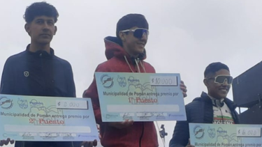 Podio del “Desafío Ruta 14 – La Cumbre del Ambato”.
