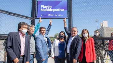 Hoy se llevó a cabo la inauguración de Playón Multideportivo