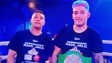 Pablo Corzo con su hermano y DT, Joel Corzo.