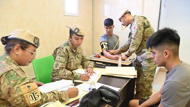salud realizo los examenes medicos a aspirantes al ejercito