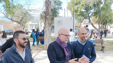 Fama junto a los precandidatos de Valle Viejo de Gana Catamarca.