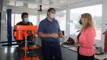 instalan aula taller movil en fiambala