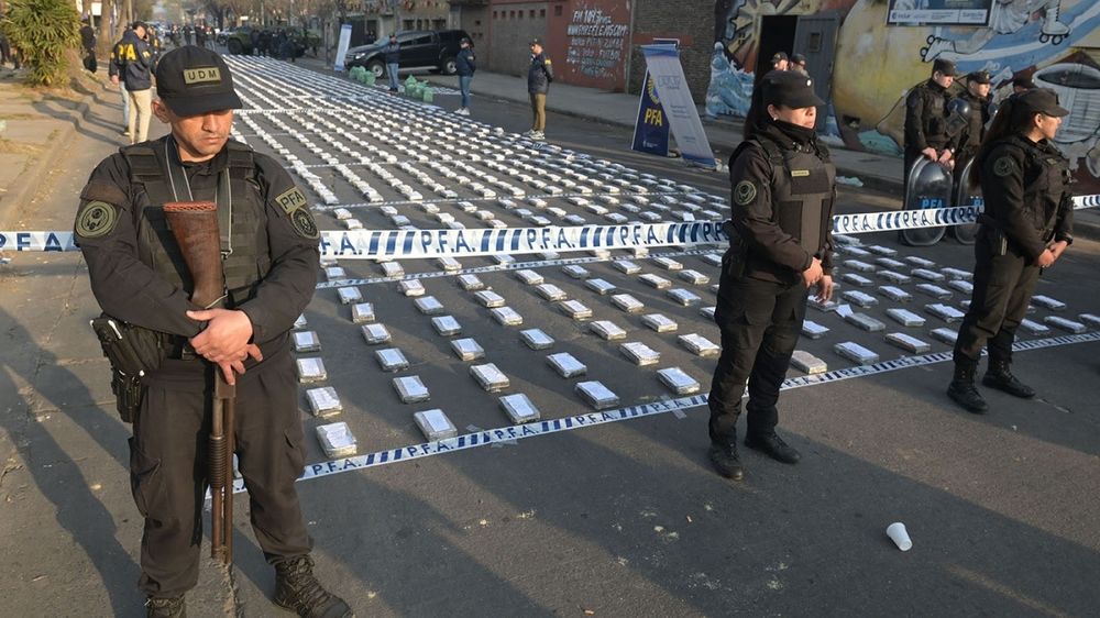 Secuestro. Parte de la droga incautada al narco Delfín Zacarías.&nbsp;&nbsp;