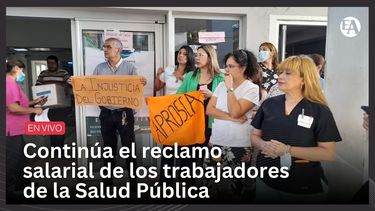 Continúa el reclamo de trabajadores de la Salud Pública