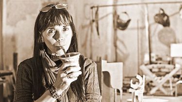 Intervención plástico literaria en la Plaza 25 de Mayo