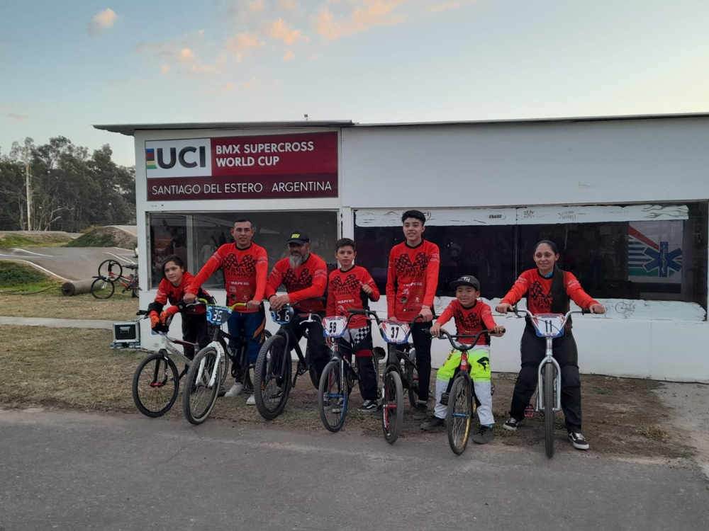 Podios del bicicross en Santiago