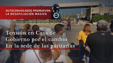Docentes autoconvocados promueven la desafiliación masiva