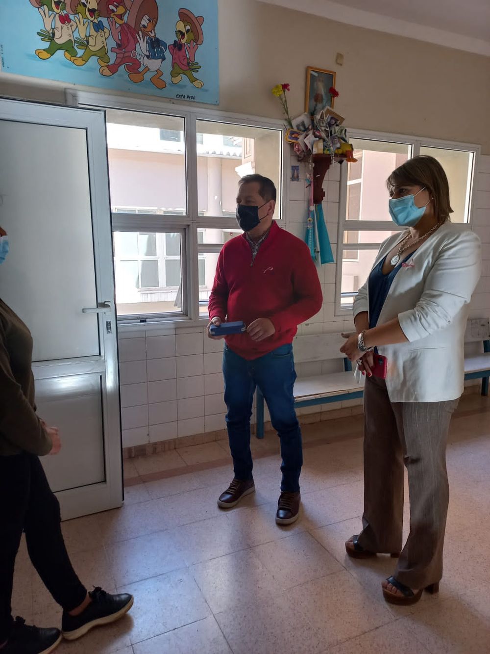 Hugo Ávila y Natalia Herrera visitaron a Dalila Barrionuevo.