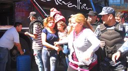 En medio de un fuerte operativo, Georgina llegó a la provincia