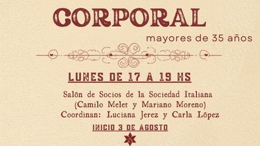 Dictan un taller de teatro y expresión corporal en la Sociedad Italiana
