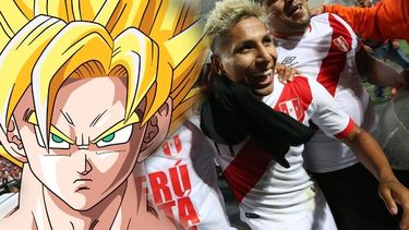 el jugador peruano que se pinto el pelo como goku, para sorprender a su hijo