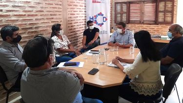 Reunión. Días pasados, el intendente Barot se reunión con concejales.