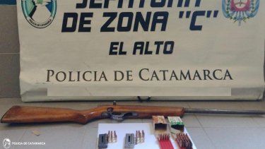 secuestraron un arma de fuego y 76 cartuchos en una vivienda de el alto