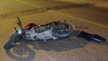 Joven motociclista internado en grave estado tras una colisión