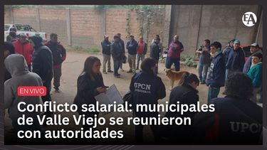 Conflicto salarial: municipales de Valle Viejo se reunieron con autoridades