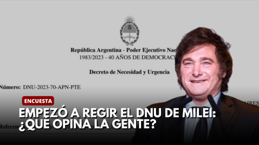 Empezó a regir el DNU de Milei: ¿qué opina la gente?