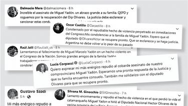 Consternación en la política local por la muerte de Miguel Yadón