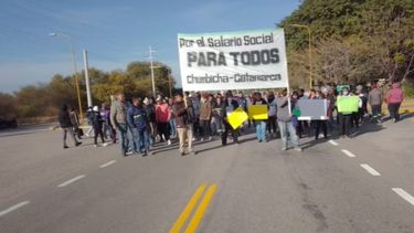 corte de ruta en chumbicha