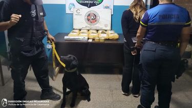 secuestraron mas de 11 kilos de marihuana en un control en el portezuelo