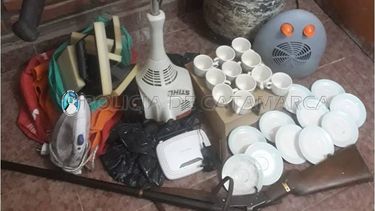 Recuperan elementos robados: hay dos arrestados