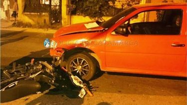 Motociclista hospitalizado tras un accidente en Valle Viejo