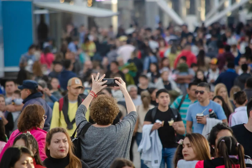 Lleno total. La Fiesta del Poncho tuv una convocatoria notable.&nbsp;