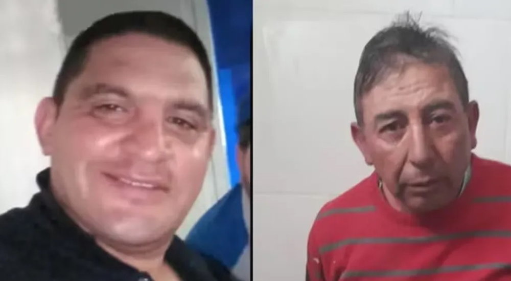 Juicio. La víctima Diego Chávez junto al acusado, José Aguilar.