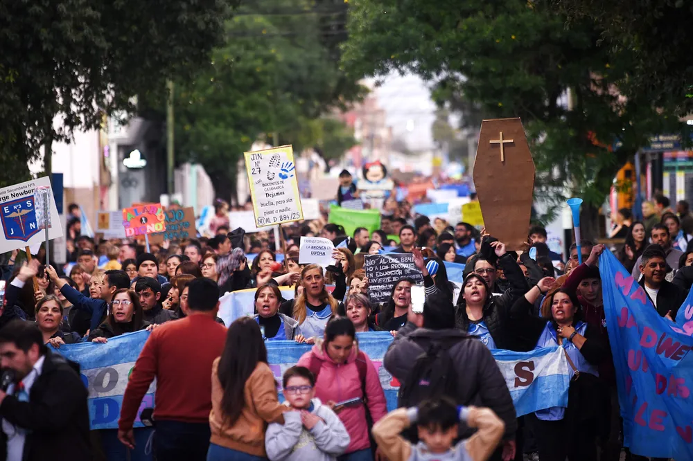 Fotografía de las movilizaciones docentes realizadas el año pasado.&nbsp;