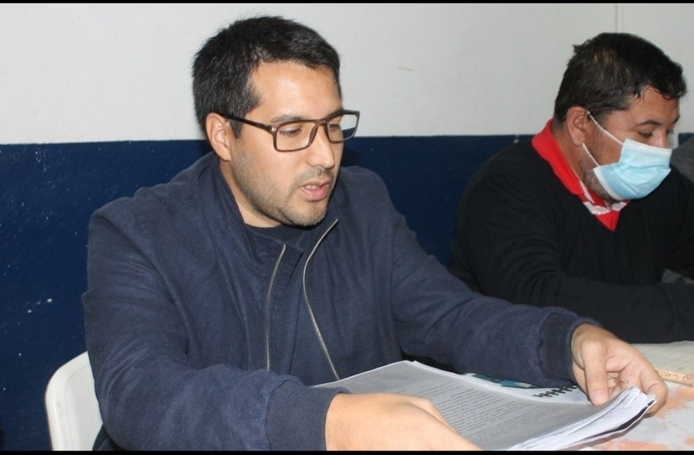 Lucas Cisterna. Presidente de la Liga Chacarera.