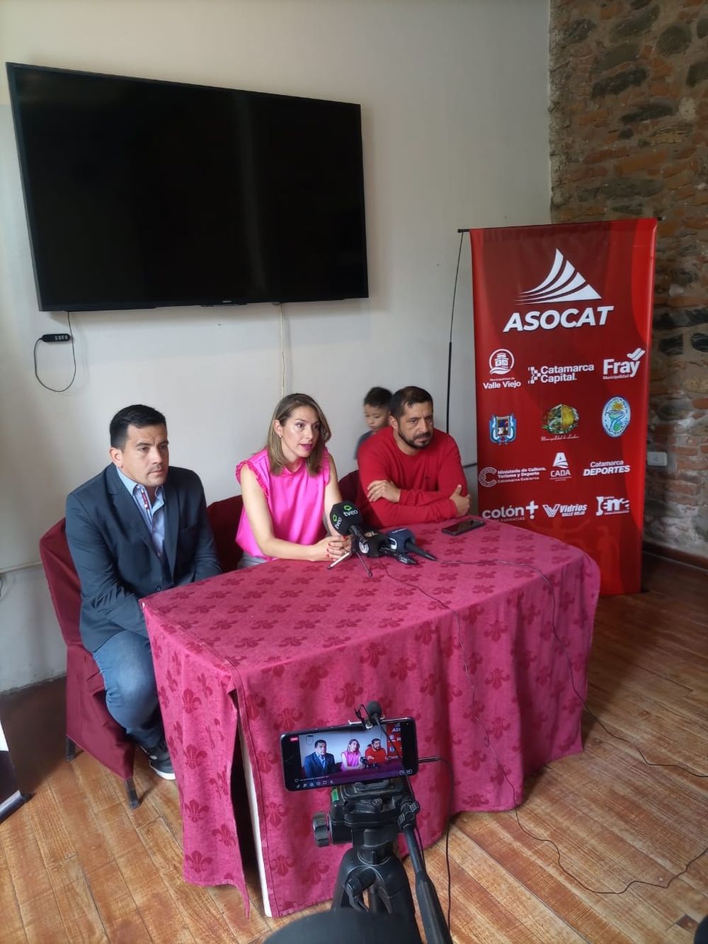 Presentación. ASOCAT y municipios brindaron detalles de la prueba.
