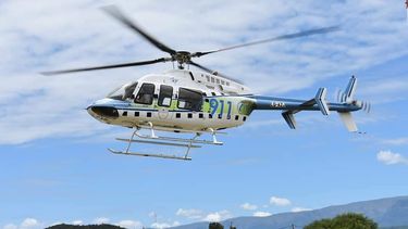 Llegó un helicóptero para reforzar la seguridad por las fiestas marianas
