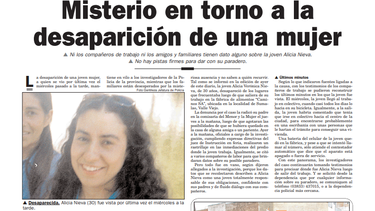No imaginé que llegaríamos a veinte años sin ninguna respuesta sobre ti