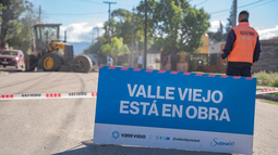 Valle Viejo avanza con obras viales en la avenida Enrique Ocampo
