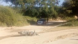 Grave accidente de moto: un hombre fue trasladado de urgencia