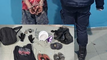 arrestaron a un hombre acusado de entrar a una casa y llevarse un caloventor, una plancha y hasta un mate