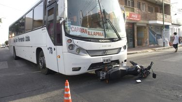 Motociclista, en delicado estado tras un choque