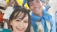 una joven china recorre las canchas del pais buscando a un hincha argentino que conocio en la copa america