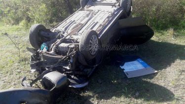 Dos personas heridas en accidente en Ancasti