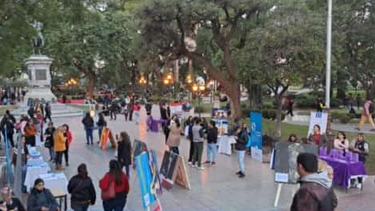La muestra se realizó en la Plaza 25 de mayo.