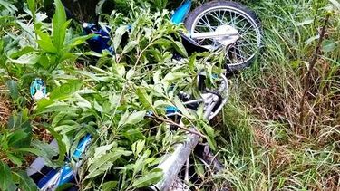 Encontraron en un sitio baldío una moto robada