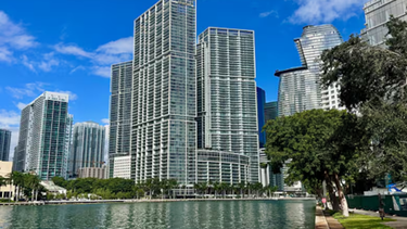El complejo Icon Brickell, en Miami, donde compró un departamento Andrés Vázquez, jefe de la DGI del gobierno de Milei