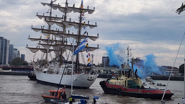 regreso la fragata libertad tras mas de cinco meses de navegacion y con presencia catamarquena