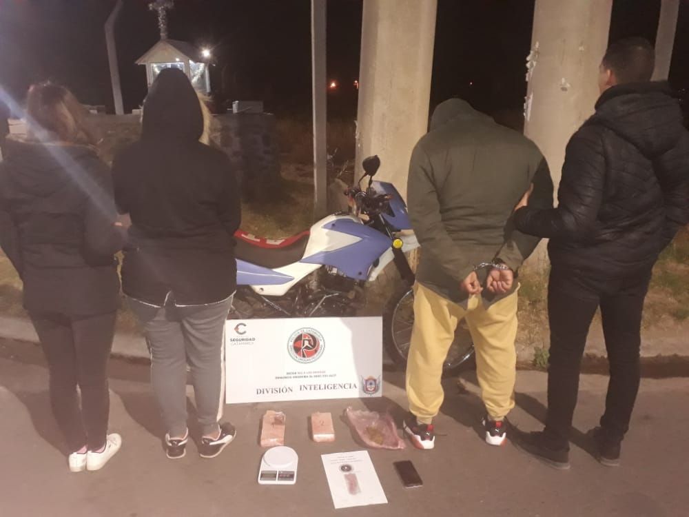 Detenidos. La pareja tenia más de un kilo de droga.&nbsp;