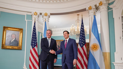 Pablo Quirno recibió del secretario de Estado norteamericano, Marco Rubio. Pablo Quirno recibió del secretario de Estado norteamericano, Marco Rubio.