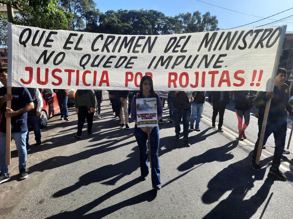 Marcha por el homicidio de Juan Carlos Rojas.&nbsp;
