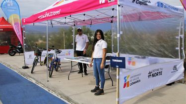 fuerte promocion turistica de la capital en el panamericano de mountain bike
